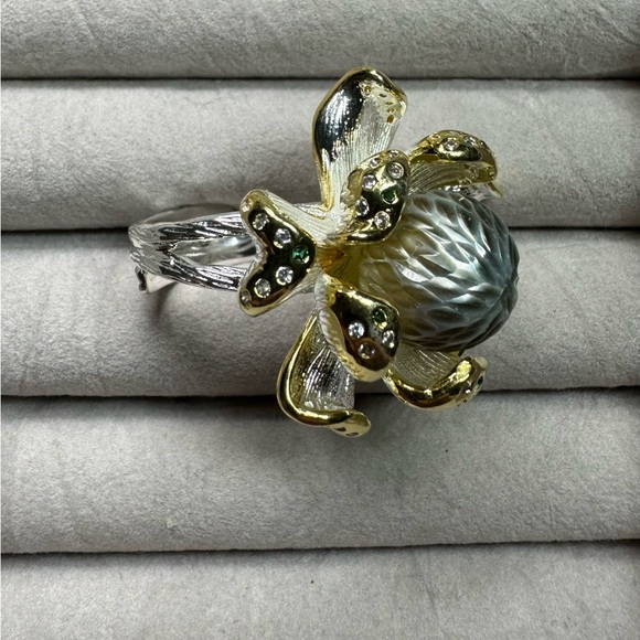 Genuine pearl ring - Picture 2 of 3